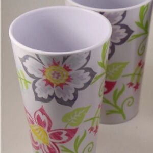 Longaberger Melamine Summertime Glasses